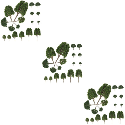 72Pièces Mini Arbres Verts Pour Décor Paysage Sand Table DIY