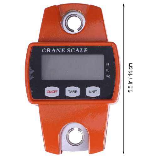 3Pcs Heavy Duty Electronic Scale Red with Accurate Digital LCD 2