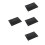 4Pièces Table De Camping Compacte Noire En Alliage D'aluminium Pliable 1