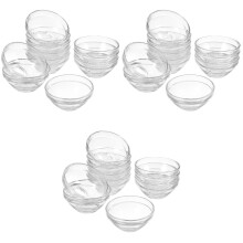 30Pcs Glass Mixing Bowls Transparent DIY Facial Mask Bowls for Storage