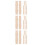 30Pcs Light Yellow Wooden Bucket Carrying Handle Replacement for Pails 5