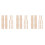 30Pcs Light Yellow Wooden Bucket Carrying Handle Replacement for Pails 7
