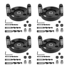 4Sets Dowel Boorgeleiders Aluminium Duurzaam Voor Houtwerk