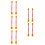 10Ensembles Spatules Rouge Plastic Caulk Multifonction Calfeutrage Pro 9