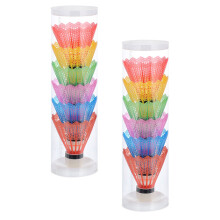 12Pièces Volants De Badminton Colorés Pour Outdoor Durable