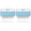 2Pcs Sky-Blue Soap Foaming Box with Roller Travel Soap Holder 2
