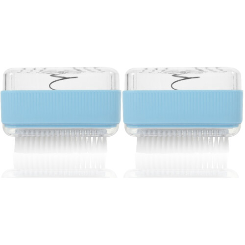 2Pcs Sky-Blue Soap Foaming Box with Roller Travel Soap Holder 1