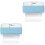 2Pcs Sky-Blue Soap Foaming Box with Roller Travel Soap Holder 3