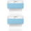 2Pcs Sky-Blue Soap Foaming Box with Roller Travel Soap Holder 5