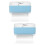 2Pcs Sky-Blue Soap Foaming Box with Roller Travel Soap Holder 6