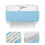 2Pcs Sky-Blue Soap Foaming Box with Roller Travel Soap Holder 7