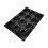 3Pcs Supermarket Black Plastic Fruit Display Holder with Compartments 3