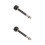 2Pièces Pickup Instrument Percussion Métal Noir Robuste 1