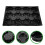 3Pcs Supermarket Black Plastic Fruit Display Holder with Compartments 10