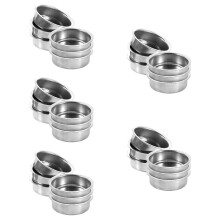 30Pièces Assiette Encensoir En Acier Inoxydable Sécurisée Argentée
