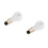 2Pièces Mute Trompette ABS Argent Compact Pour Pratique Efficace 1