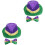 2Ensembles Ensemble Bow Tie Chapeaux Colorés Décoratifs 1
