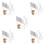 500Pièces Mini Cuillères Transparentes Jetables Pour Glace 10