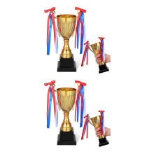 2Pièces Trophées En Métal Pour Sports Remise De Prix