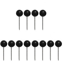 900Pièces Punaises Noires Plastique Acier Pour Tableaux