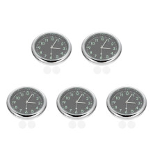 5Pièces Horloges Auto Digitales Métal Compactes Décoratives Adhésives