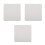 3Pièces Plaques Cache-Prises Inox Argentées Pour Mur Plafond Design 6
