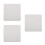 3Pièces Plaques Cache-Prises Inox Argentées Pour Mur Plafond Design 7