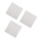 3Pièces Plaques Cache-Prises Inox Argentées Pour Mur Plafond Design 9