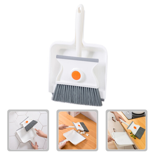 2Sets Brush and Dustpan Set Miniature Lightweight Cleaning Kit 1