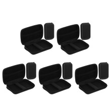 10Pièces Sac De Rangement Microphone Sans Fil Noir Eva Durable