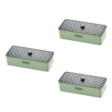 3Pièces Boîtes Ustensiles Alimentaires Vertes Pour Rangement Cuisine