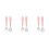3Ensembles Couverts Bébé Acier Inoxydable Rose Fourchette 1