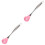 2Pièces Égouttoir Spaghetti Silicone Rose 1