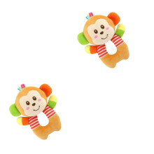 2Pièces Anneaux Poignets Bébé Multicolores, Jouets Éducatifs Tactiles