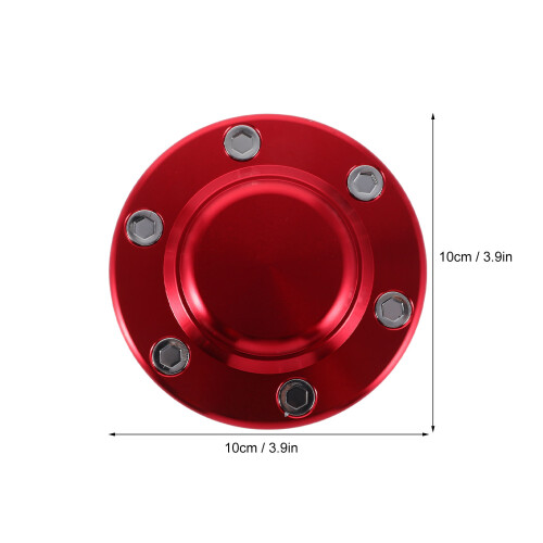 Cache-Centre De Roue Aluminium Rouge Compatible Multi-Voitures 2