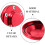Cache-Centre De Roue Aluminium Rouge Compatible Multi-Voitures 9