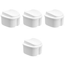 4Pièces Boîte À Dentier Blanche Durable Pour Usage Portable