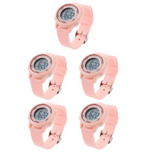 5Pièces Numériques Enfants Rose Étanche Date Cadeau