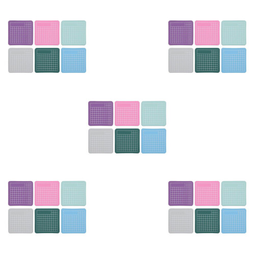 30Pcs Gridded PVC Cutting Mats Mini Cutting Boards for Craft Use