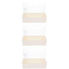3Pièces Boîte Rangement Ustensiles Transparent Couvercle Et Égouttoir