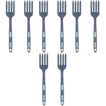 8Pièces En Silicone Bleu Pour Cuisine