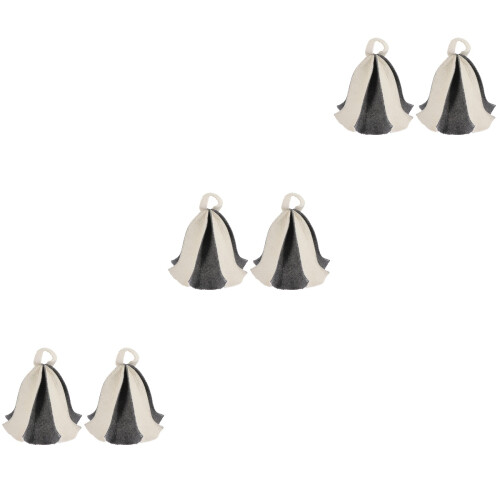 6Pièces Chapeaux Sauna Épais Multicolores Protection Cheveux
