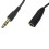 2Pièces Câble Extension Jack 3.5mm Noir, Idéale Pour Écouteurs Stéréo 3