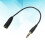 2Pièces Câble Extension Jack 3.5mm Noir, Idéale Pour Écouteurs Stéréo 6