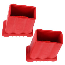 8Pièces Couvre-Pieds En Caoutchouc Rouge Protection Sol Antidérapante