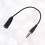 2Pièces Câble Extension Jack 3.5mm Noir, Idéale Pour Écouteurs Stéréo 8
