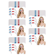 500Pièces Lunettes Carton 3D Multifilms Colorées Pour Usage Familial