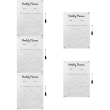 5Ensembles Tableau Effaçable Transparent Usage Maison