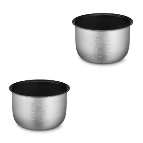 2Pièces Casseroles Antiadhésives Multi-Usage Pour Cuiseur À Maison
