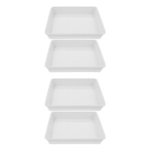 4Pièces Plateau De Support Pour Plantes Fond Plat
